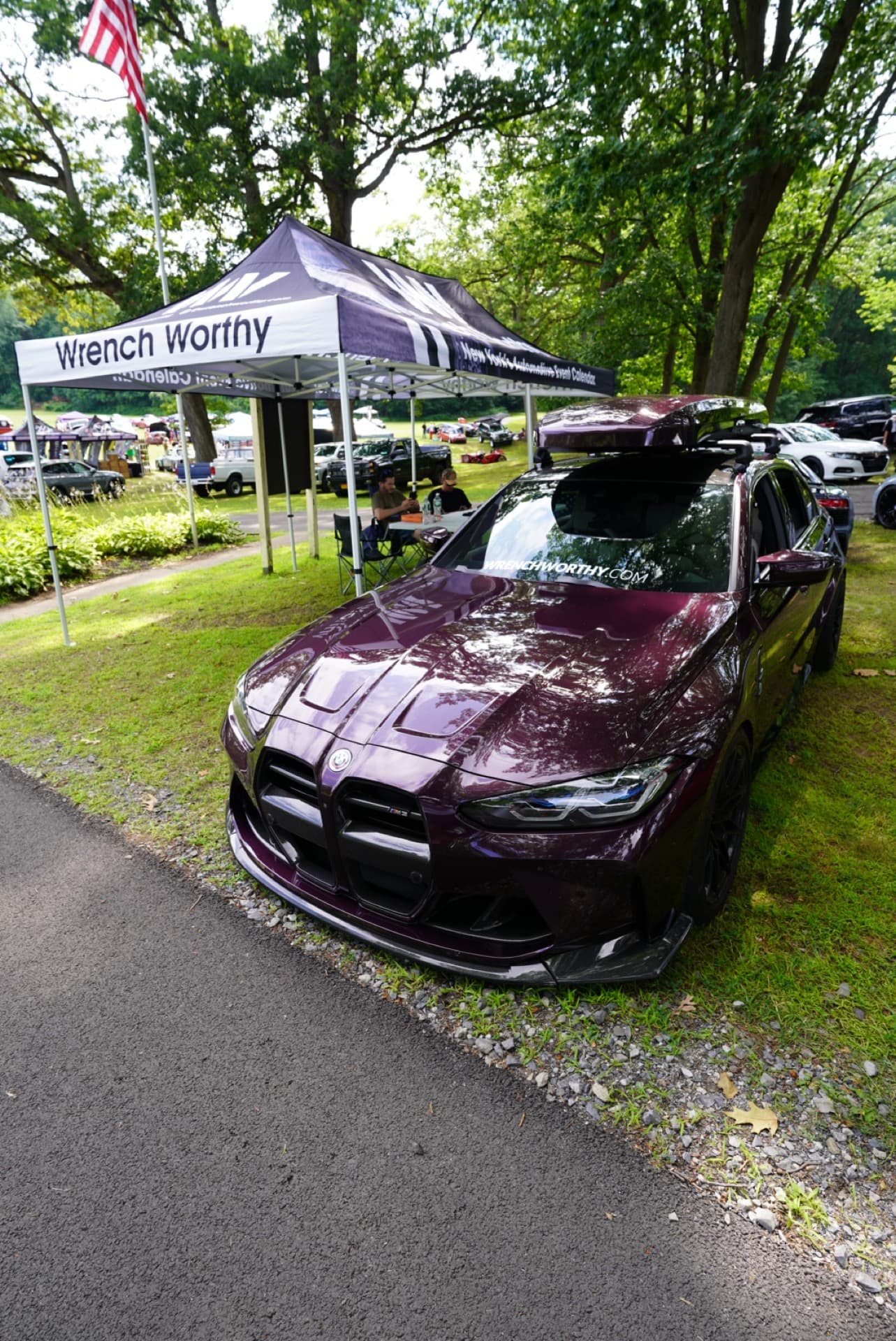 Professional DSLR shot of a featured car on display