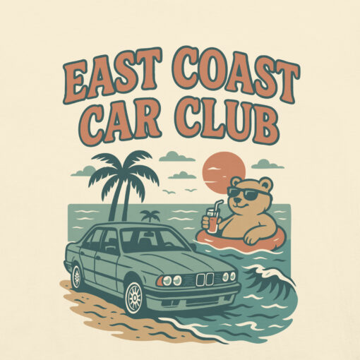 EAST COAST CAR CLUB - TEE - Image 3